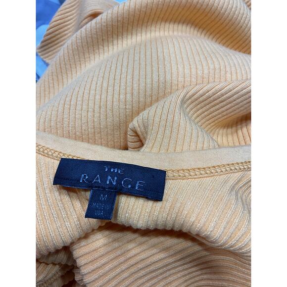 The Range 'Cinched' Orange Midi Dress Size M - Picture 4 of 5